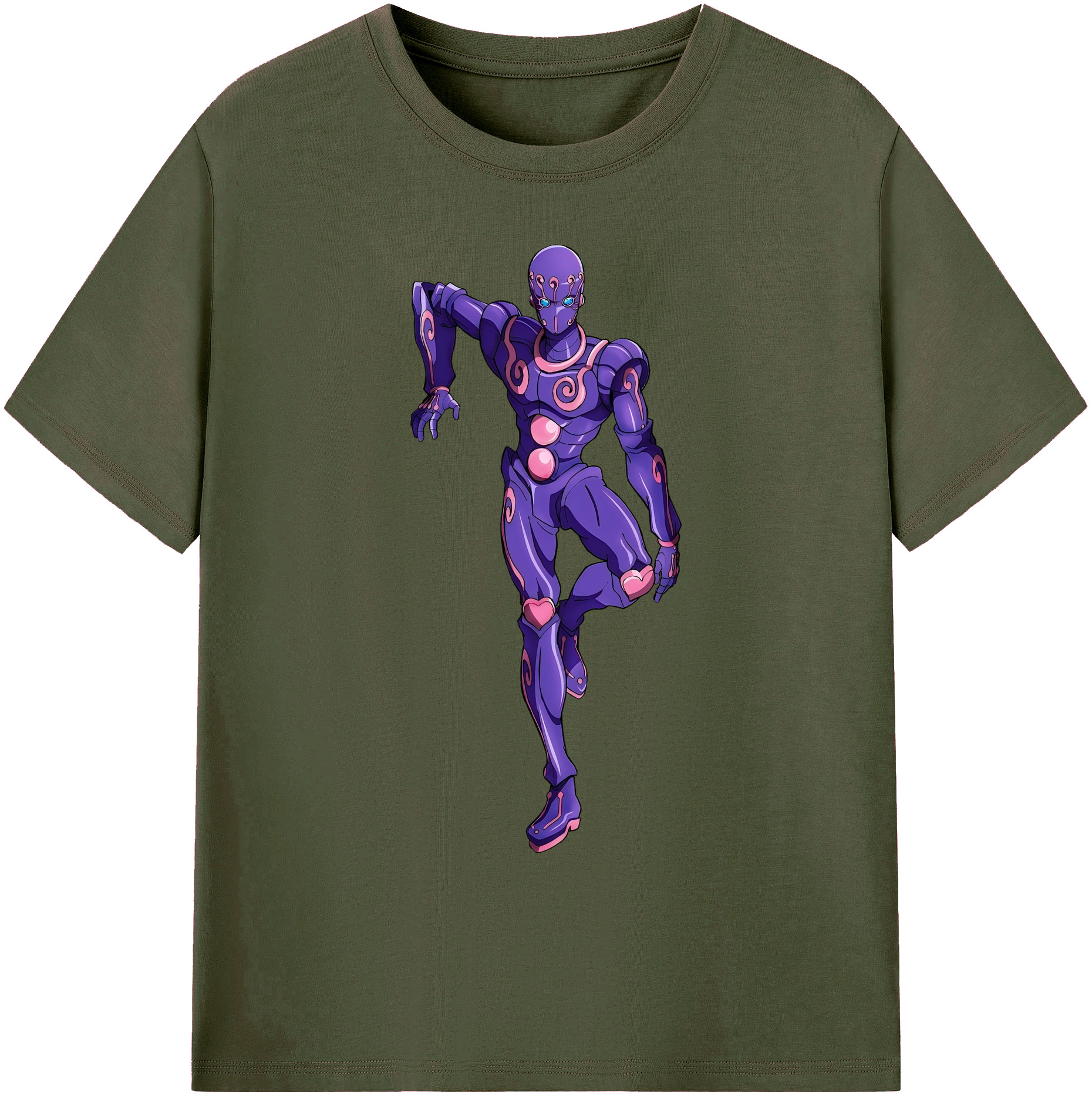 （画像用） ジョジョの奇妙な冒険 JoJo's Bizarre Adventure 綿100％ メンズ半袖Tシャツ｜肌触りやわらか＆通気性